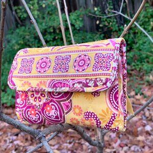 Vera Bradley Trifold Wallet in Bali Gold
